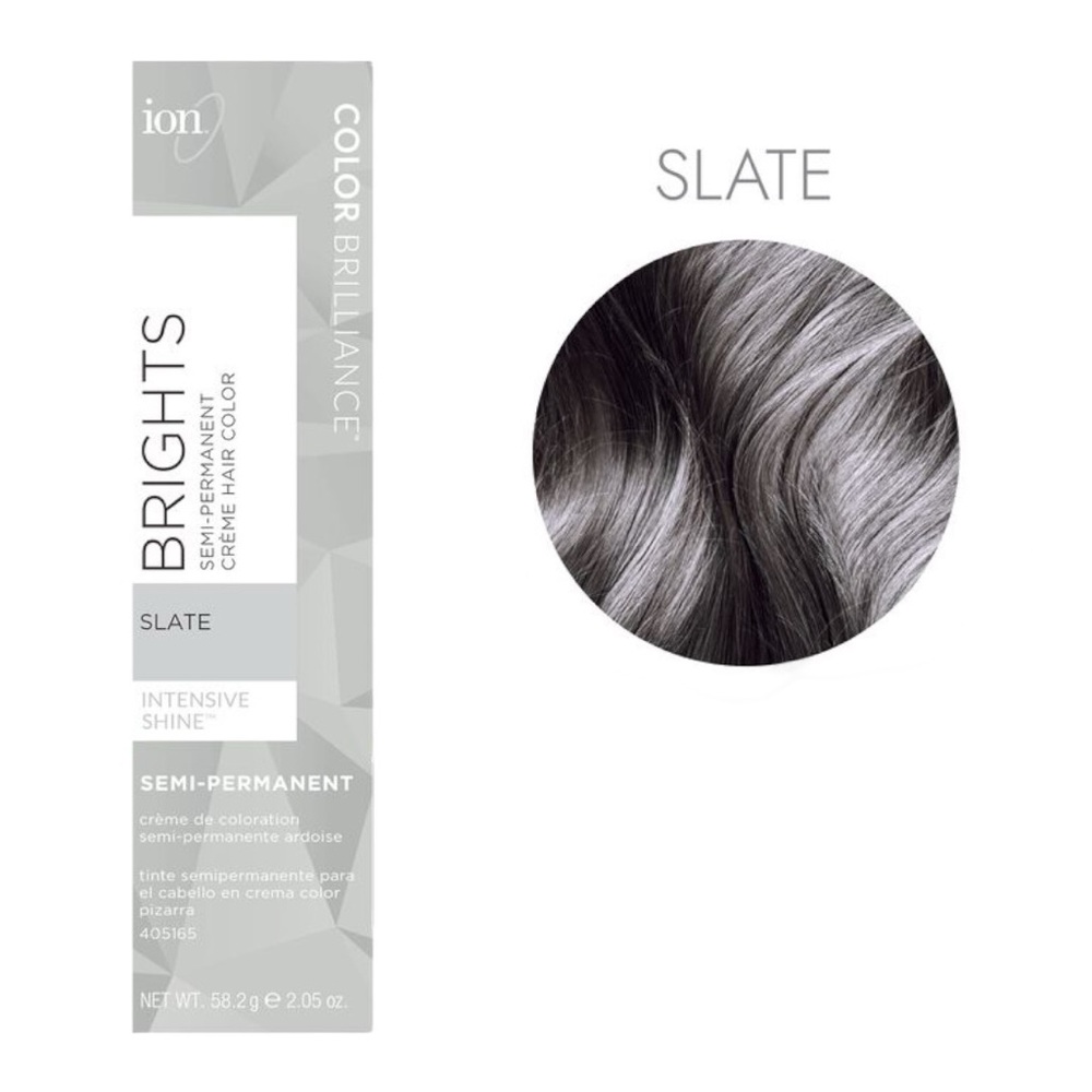 ION BRIGHTS SEMI-PERMANENT COLOUR IN SLATE - BNIB